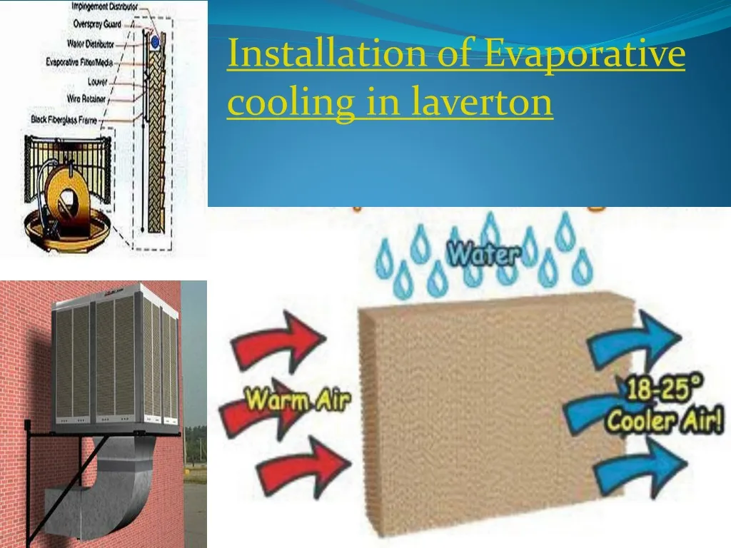 installation of evaporative cooling in laverton n.