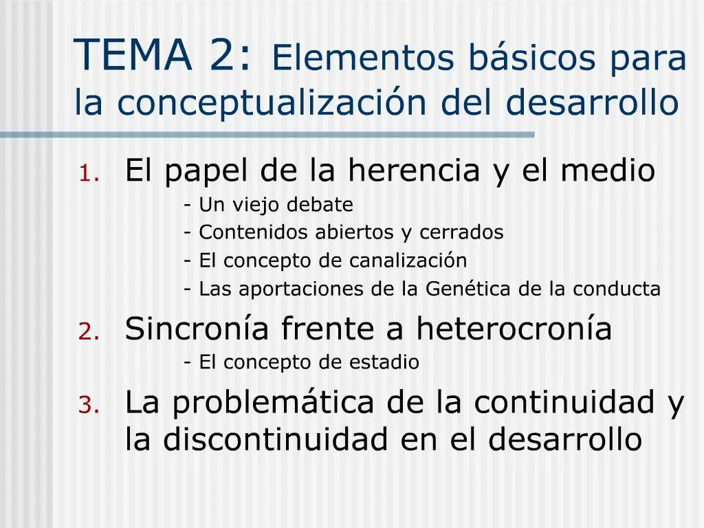 PPT - TEMA 2: Elementos B Sicos Para La Conceptualizaci N Del ...