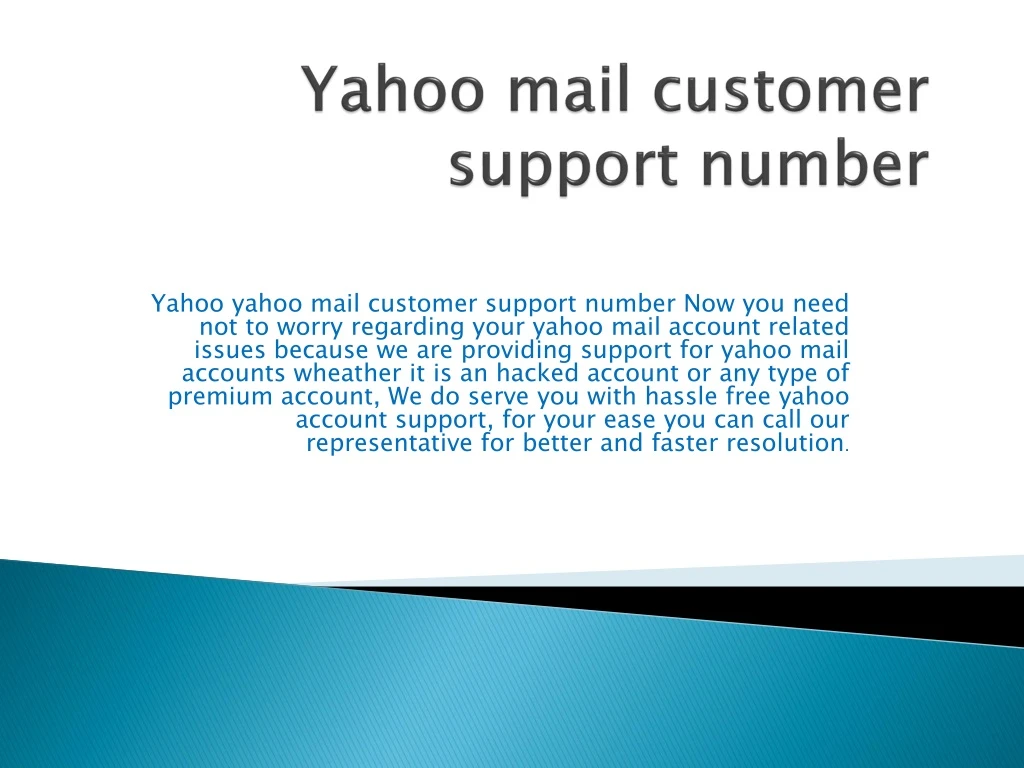 yahoo mail customer support number n.