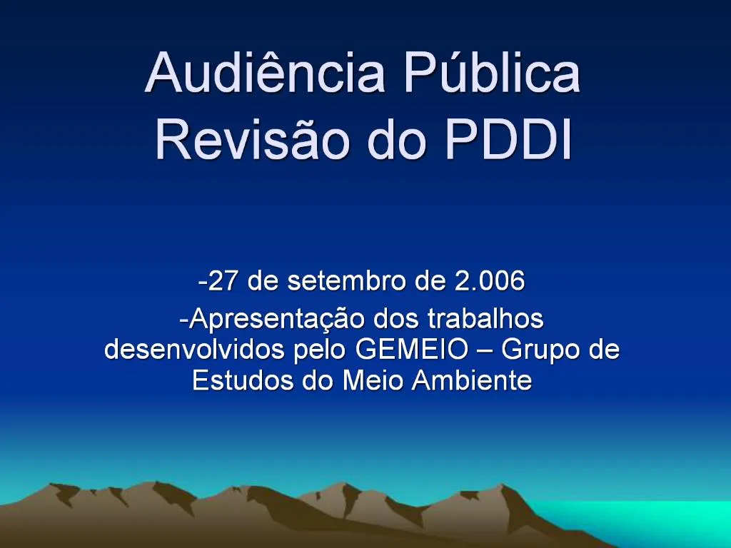 PPT - Audi Ncia P Blica Revis O Do PDDI PowerPoint Presentation, Free ...