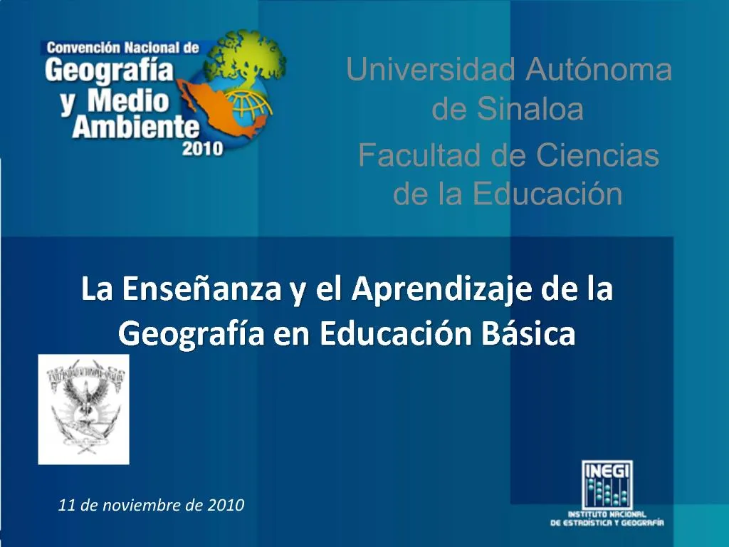 PPT La Ense Anza Y El Aprendizaje De La Geograf A En Educaci N B Sica PowerPoint Presentation