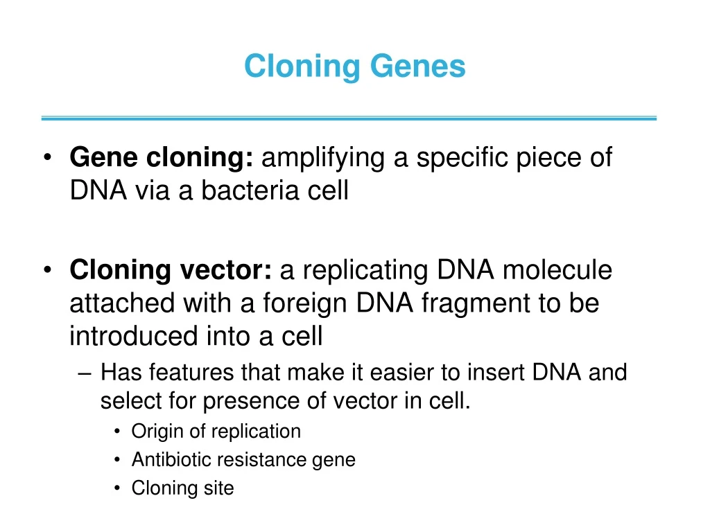 PPT - Cloning Genes PowerPoint Presentation, free download - ID:950 PPT - Cloning Genes PowerPoint Presentation, free download - ID:950