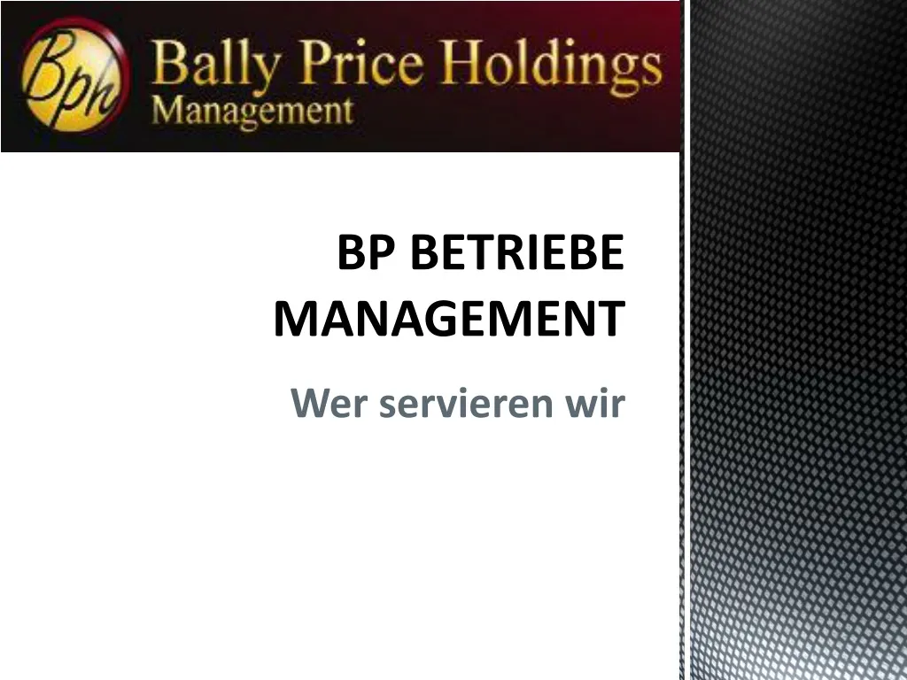 bp betriebe management n.