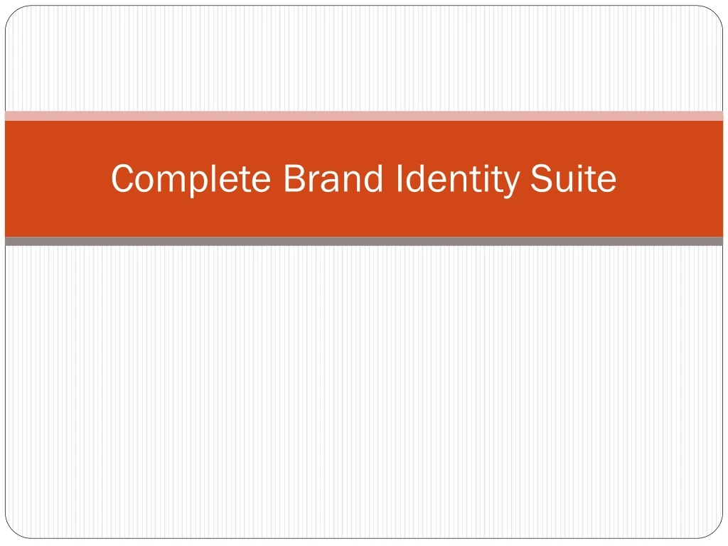 complete brand identity suite n.