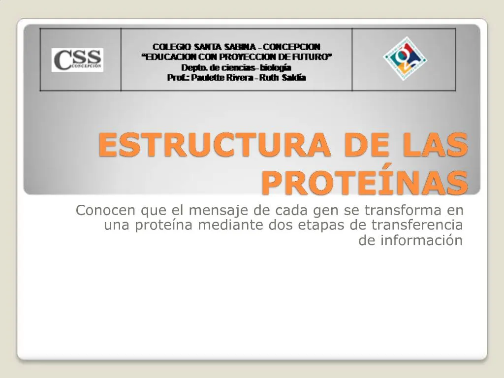 Ppt Estructura De Las Prote Nas Powerpoint Presentation Free Download Id