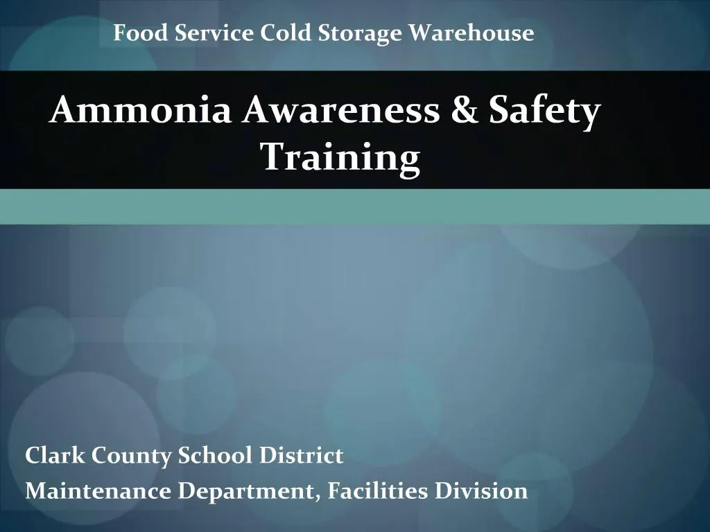 Ppt Ammonia Awareness Safety Training Powerpoint Presentation Free