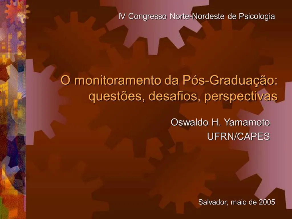 PPT - O Monitoramento Da P S-Gradua O: Quest Es, Desafios, Perspectivas ...