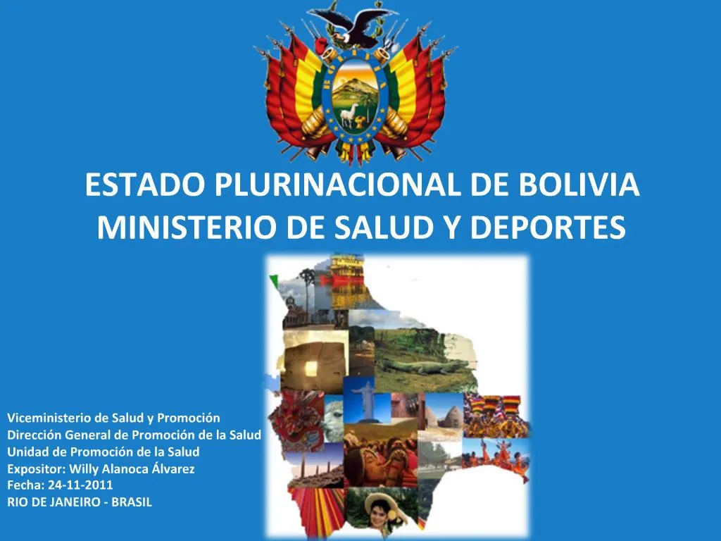 Ppt Estado Plurinacional De Bolivia Ministerio De Salud Y Deportes Powerpoint Presentation 6758