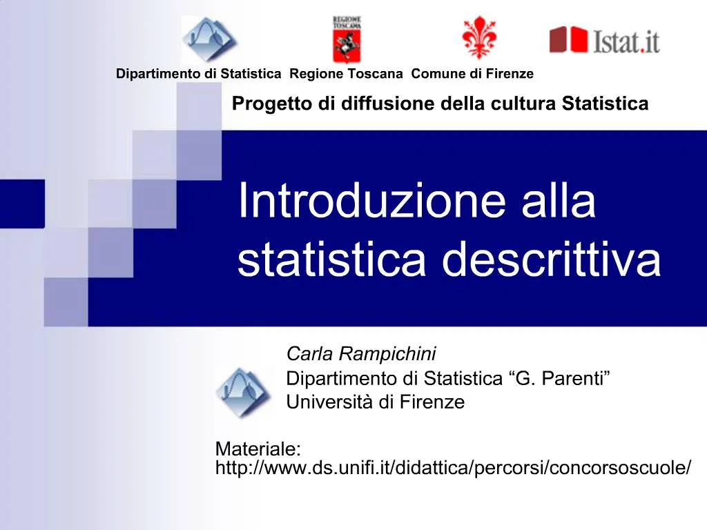 PPT Introduzione Alla Statistica Descrittiva PowerPoint Presentation ID