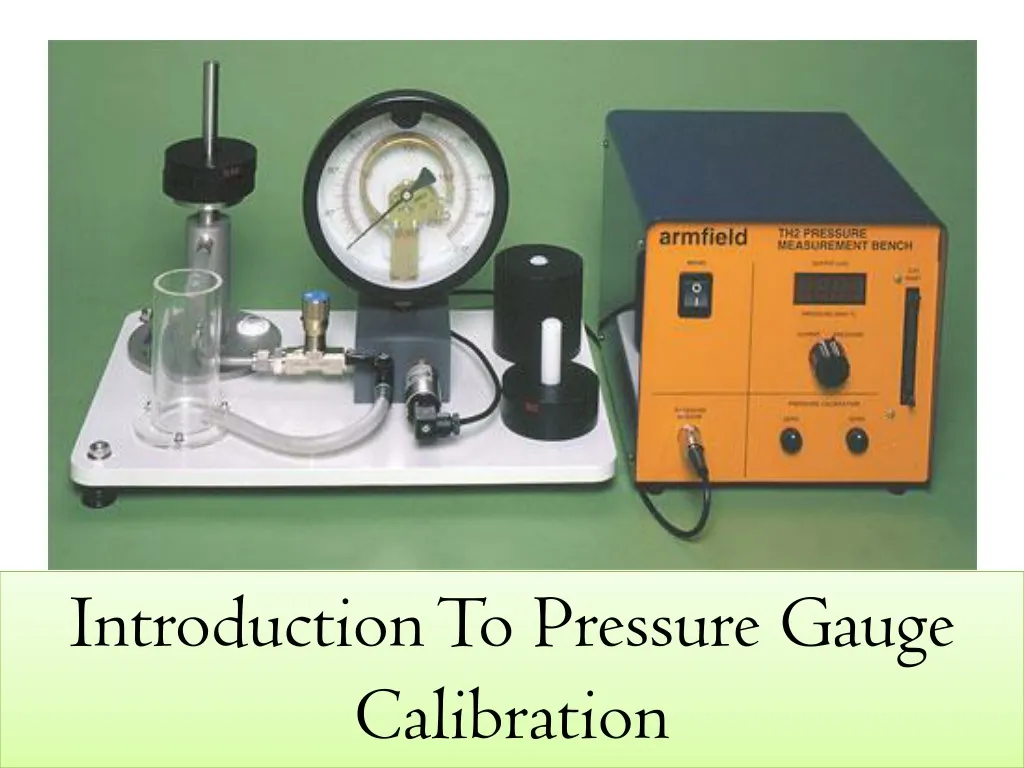 introduction to pressure gauge calibration n.