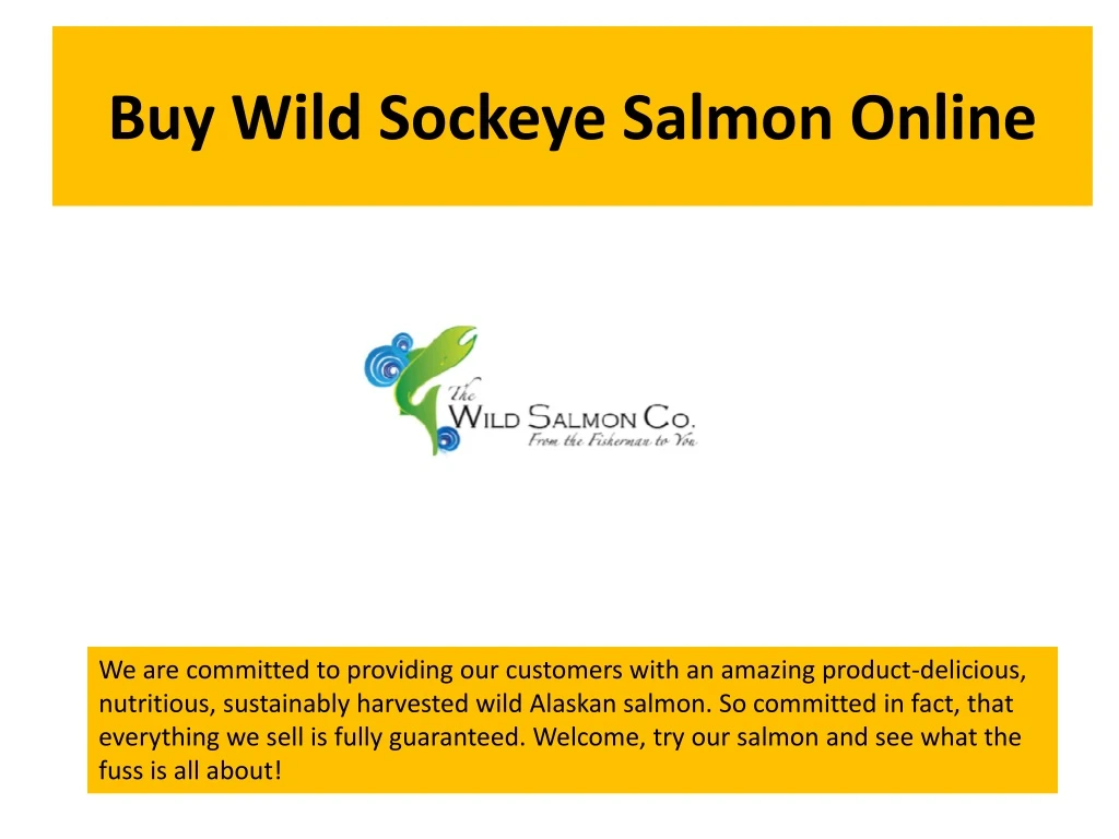buy wild sockeye salmon online n.