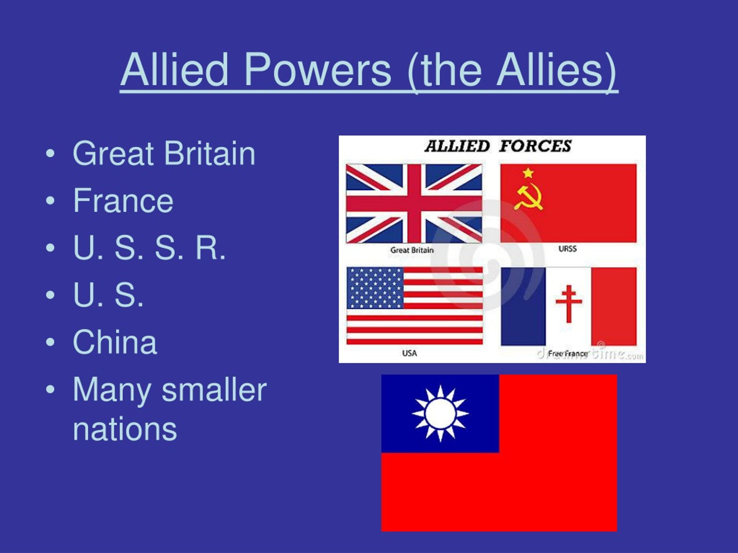 Allied Powers Meaning In Telugu