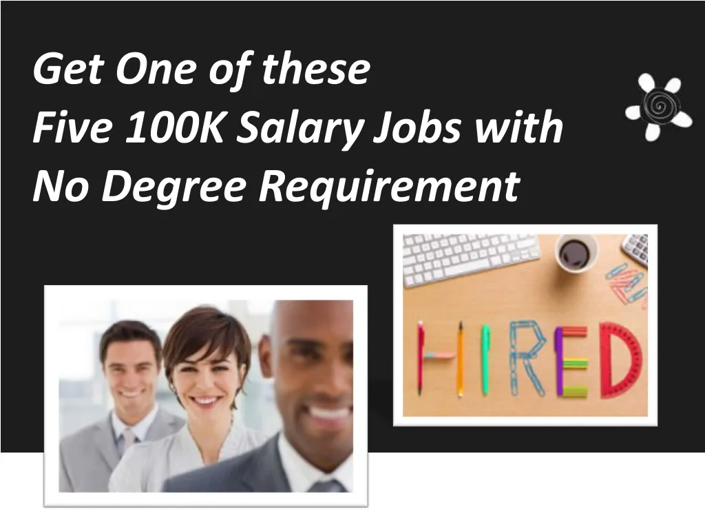 get one of these five 100k salary jobs with n.