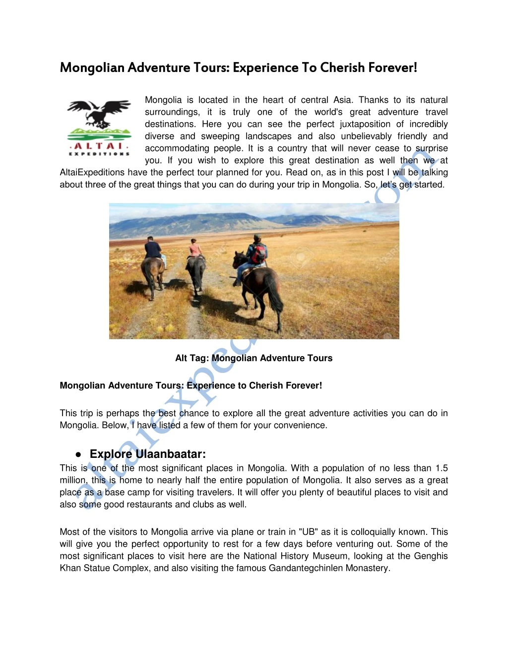 mongolian adventure tours experience to cherish n.