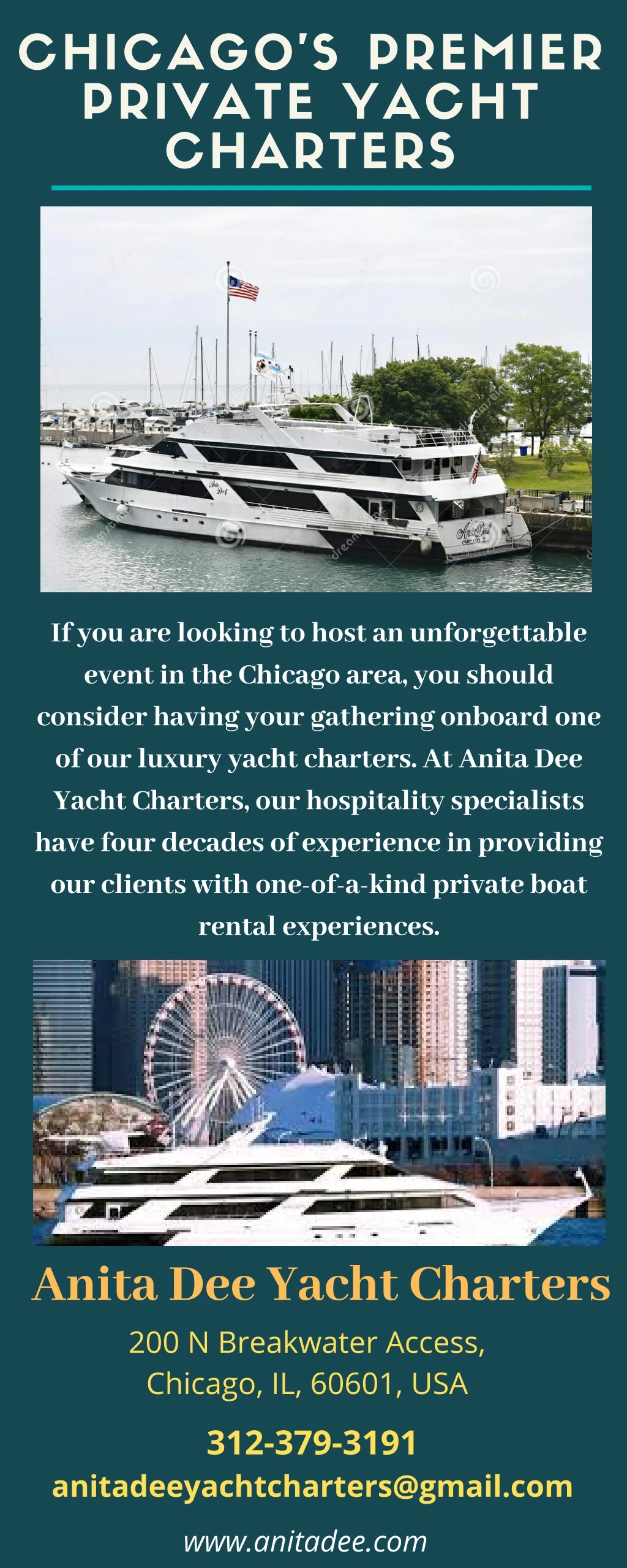 chicago s premier private yacht charters n.