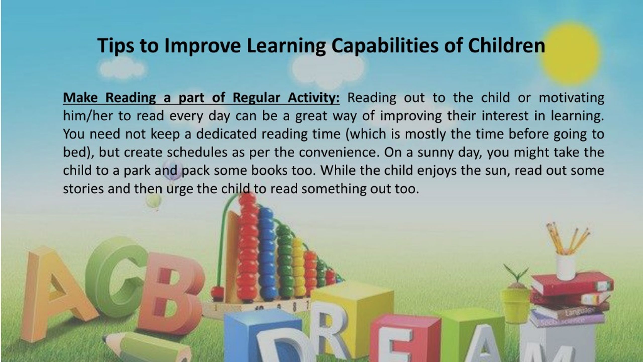 PPT - How to improve your child's learning capabilities? PowerPoint ...