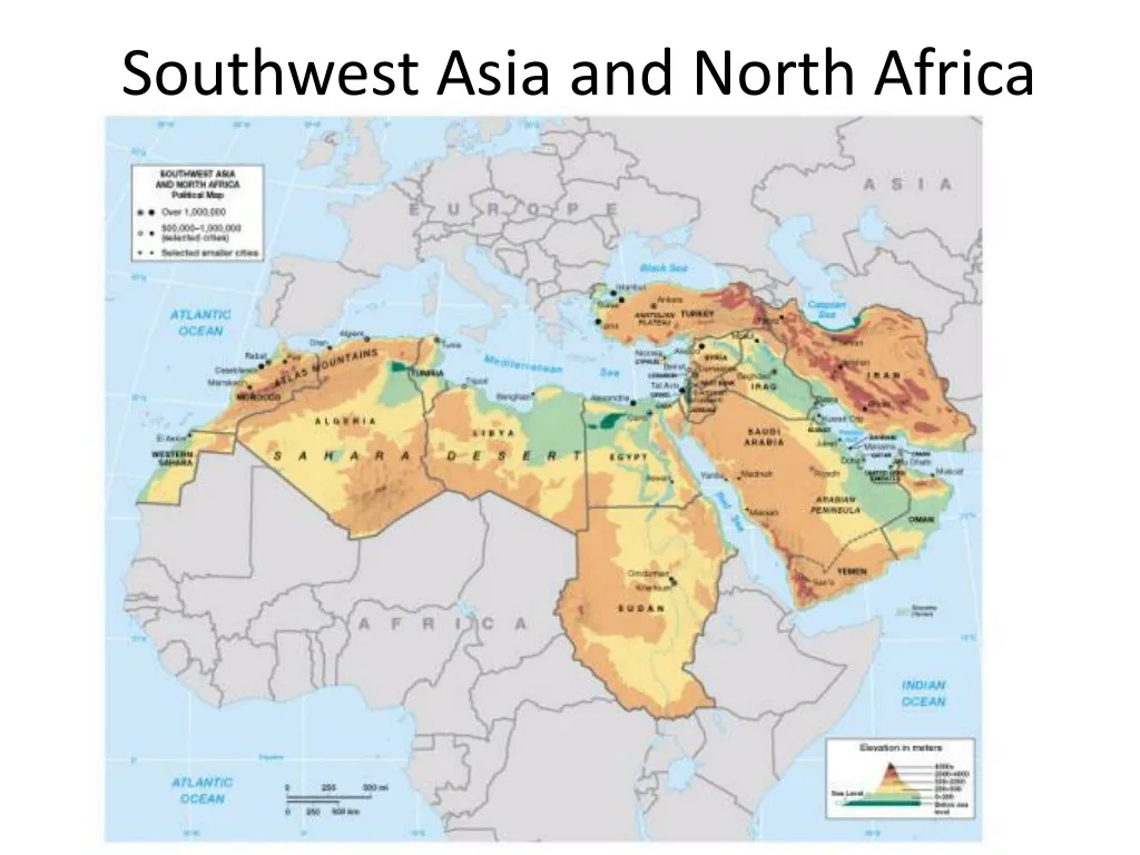 Africa And Southwest Asia Map Ppt - Southwest Asia And North Africa Powerpoint Presentation, Free  Download - Id:975531