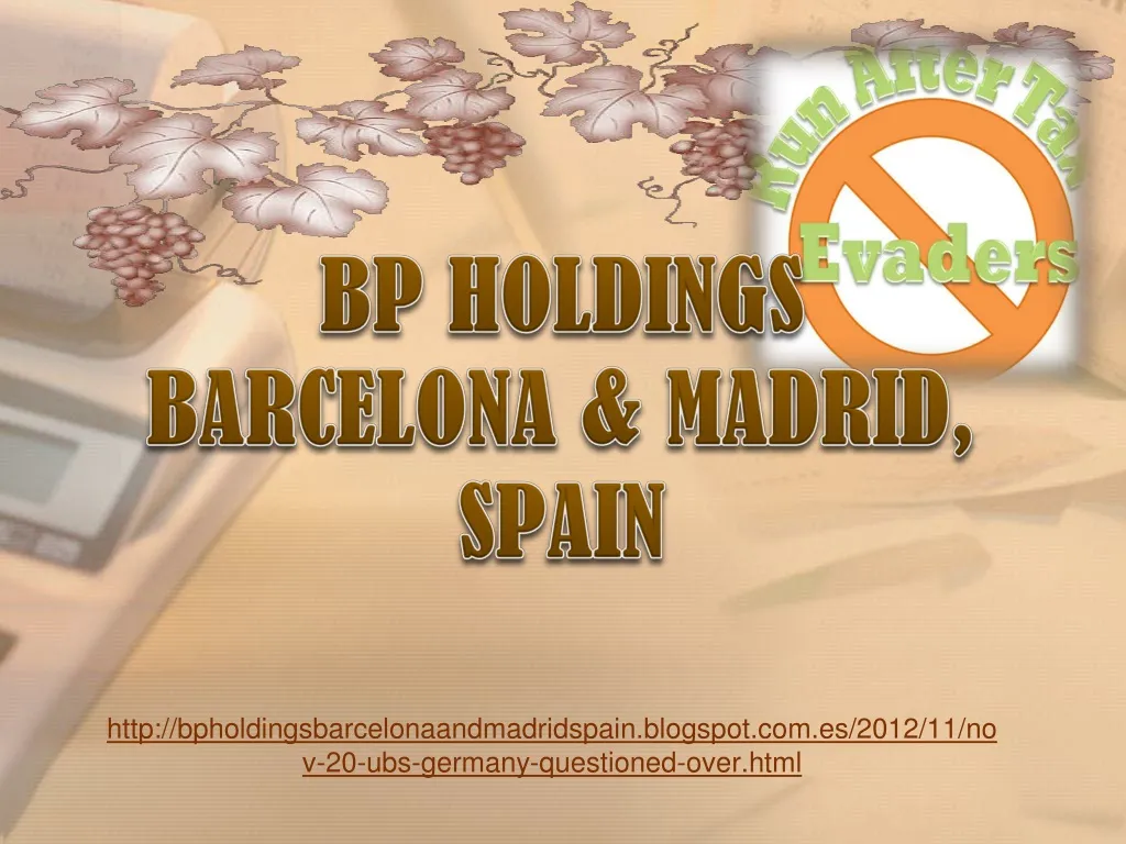bp holdings barcelona madrid spain n.