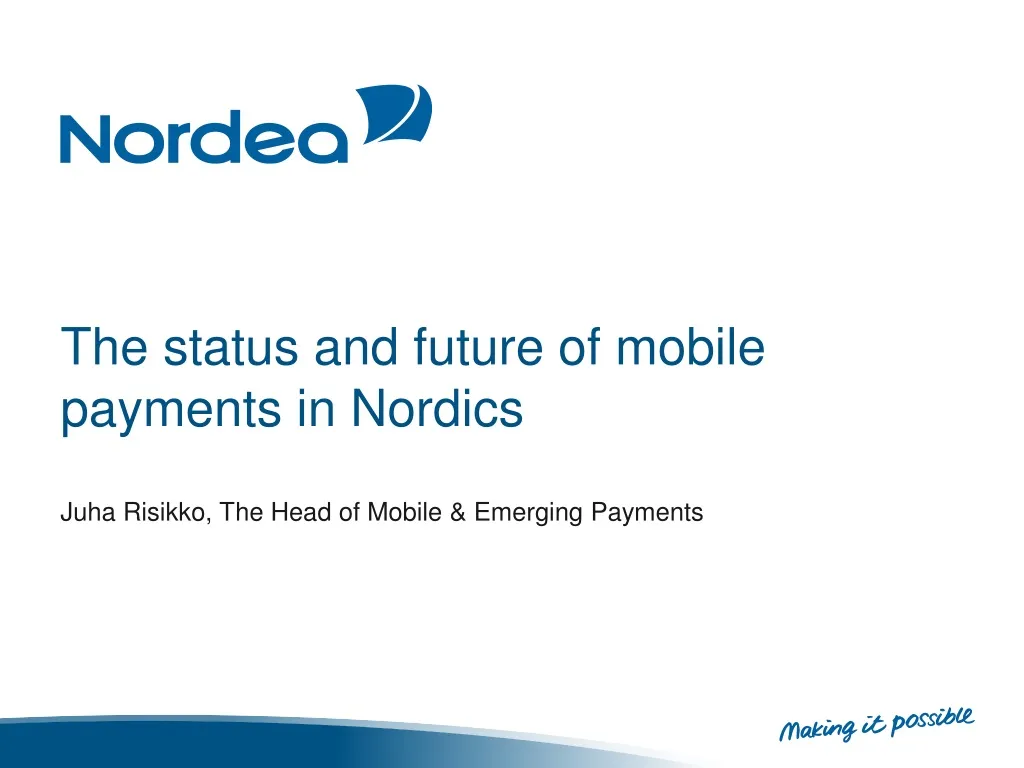 the status and future of mobile payments in nordics n.