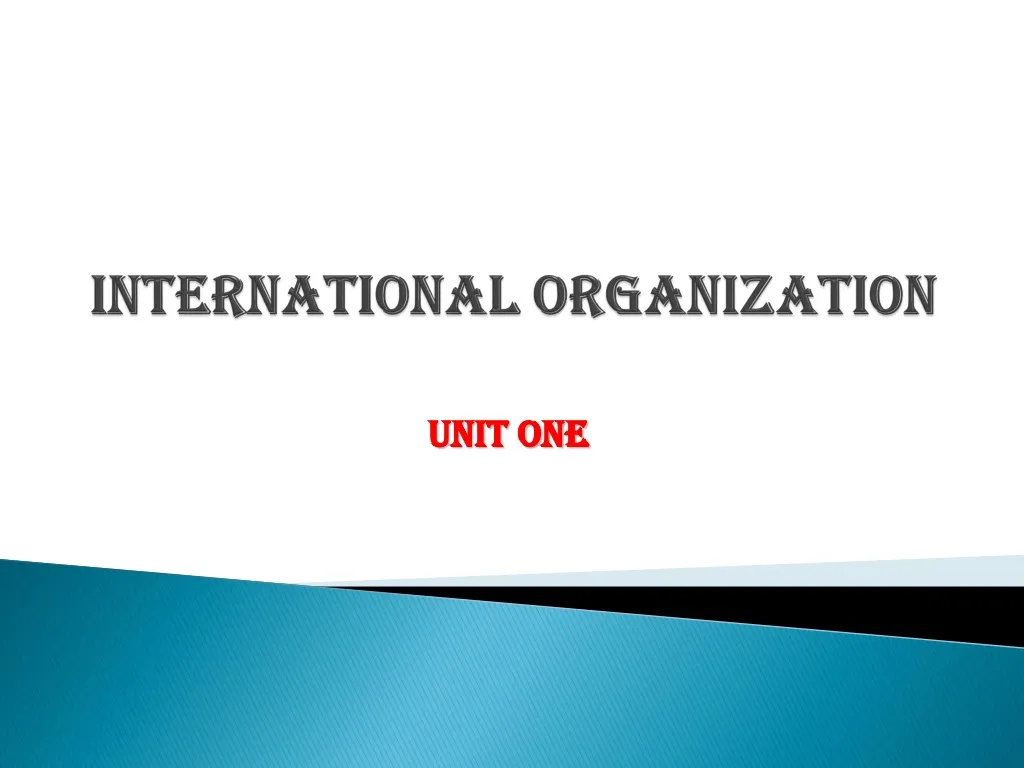 international organization n.