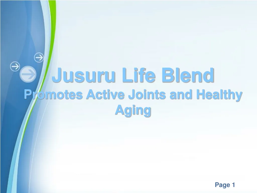 jusuru life blend promotes active joints n.
