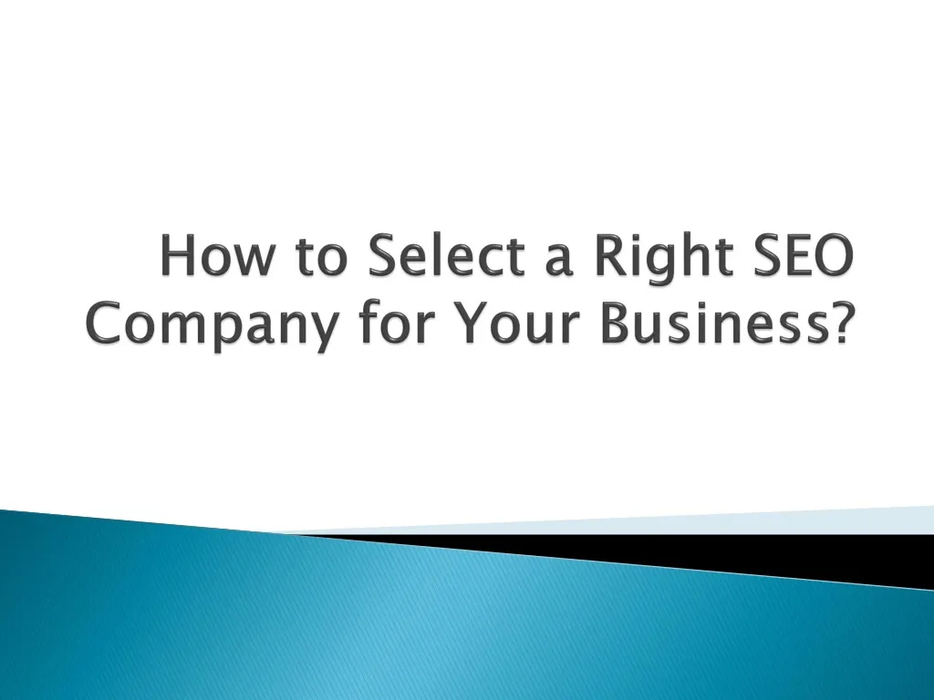 how to select a right seo company for your business n.