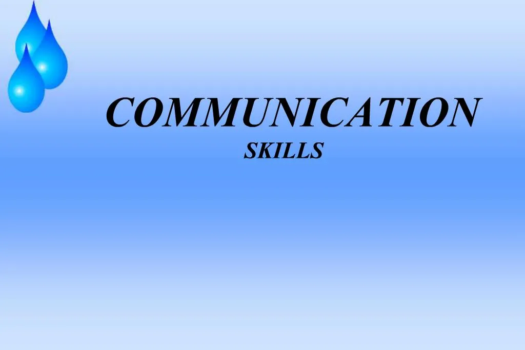 presentation topics for communication skills ppt