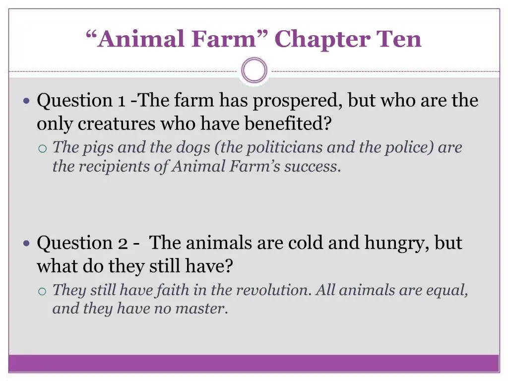 PPT - Animal Farm Chapter Ten PowerPoint Presentation, free download ...