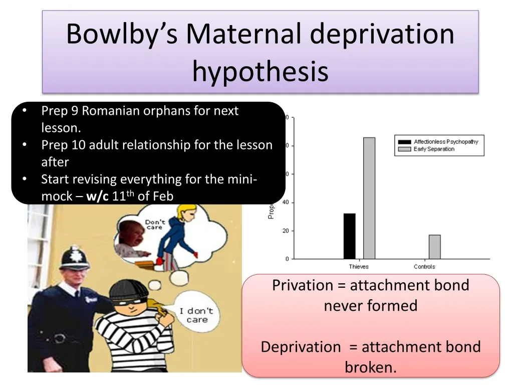 bowlby s maternal deprivation hypothesis n.