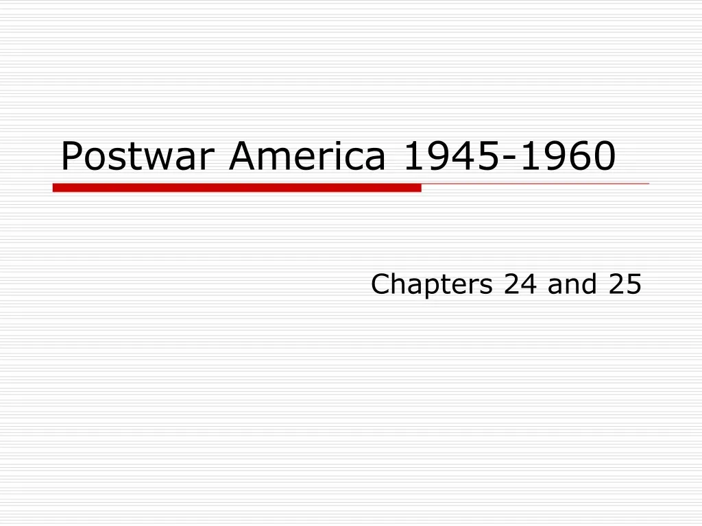 postwar america 1945 1960 n.