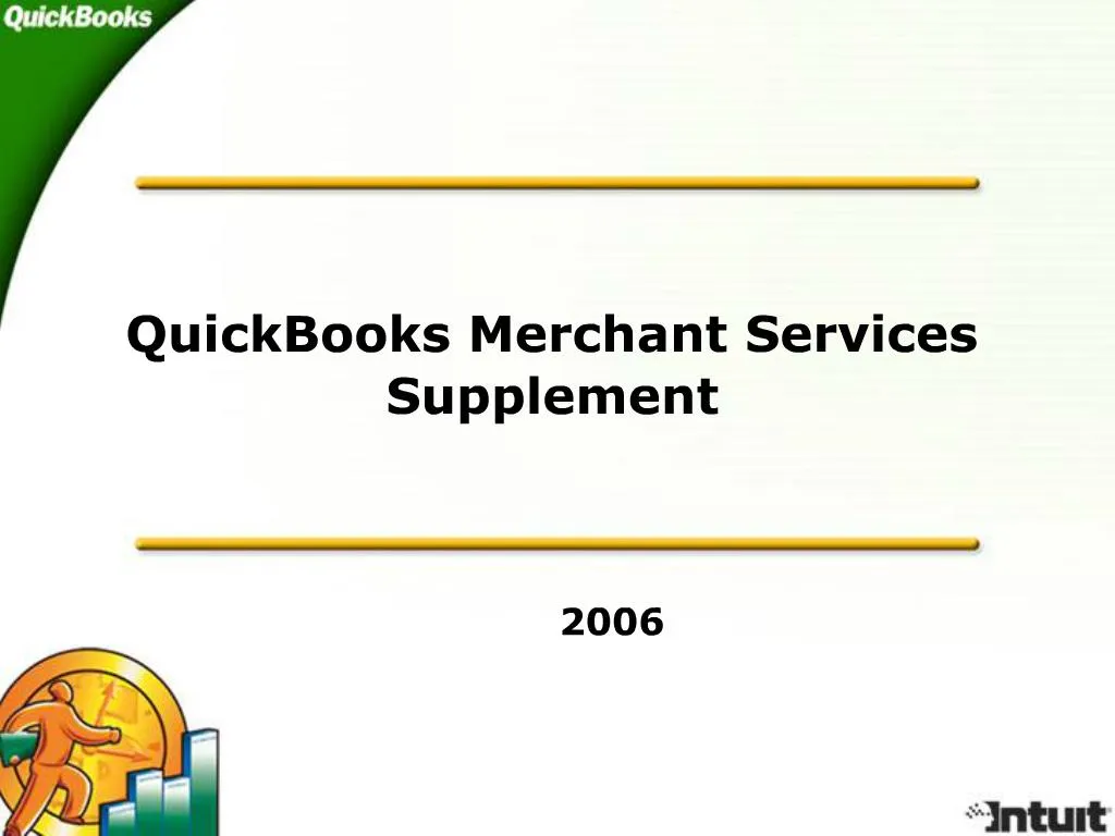 PPT QuickBooks Merchant Services Supplement PowerPoint Presentation