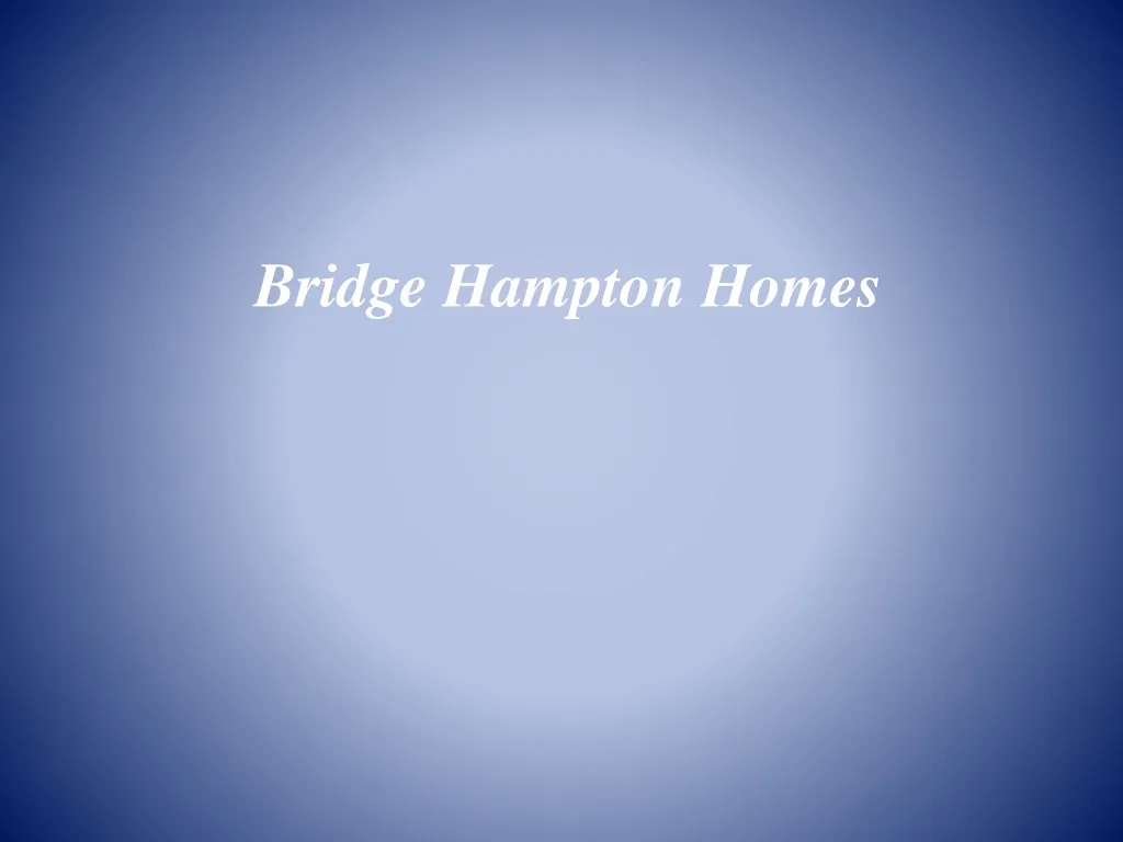 bridge hampton homes n.