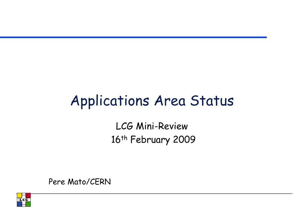 applications area status n.