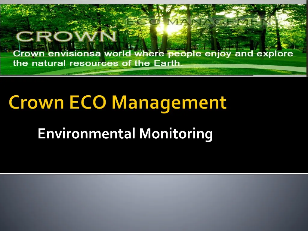 environmental monitoring n.
