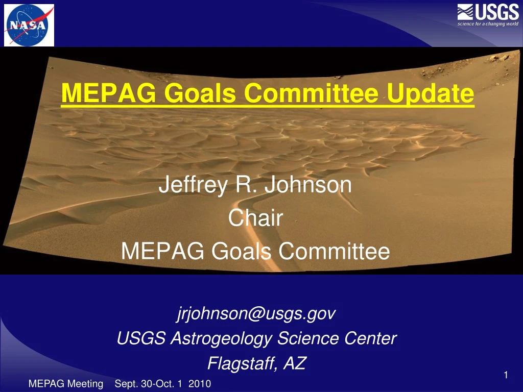 PPT - MEPAG Goals Committee Update PowerPoint Presentation, Free ...