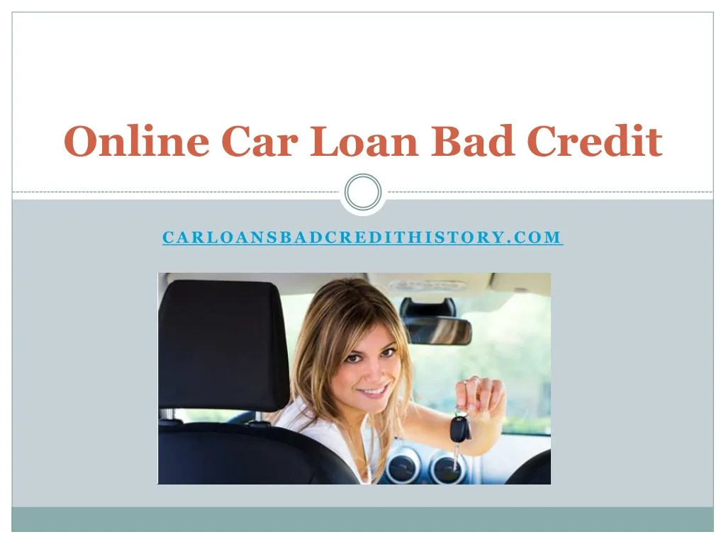 online car loan bad credit n.