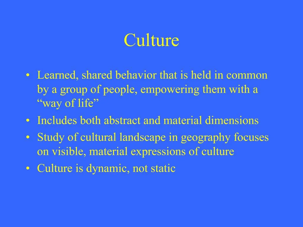 PPT - Culture PowerPoint Presentation, free download - ID:998950